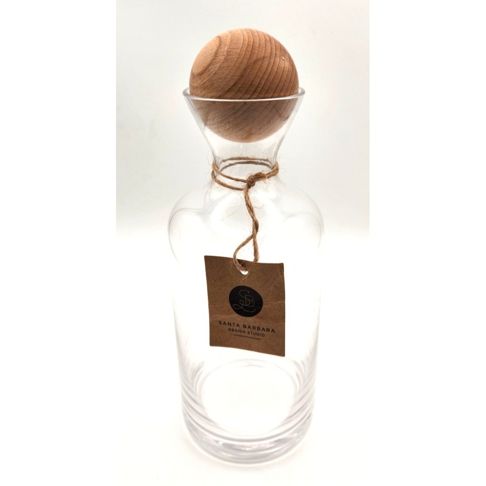 Santa Barbara Design Studio  Tablesugar Collection Glass Decanter Birch Stopper